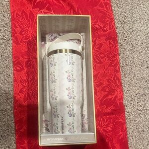 Hydrapeak Floral Vacuum Insulated Bottle - White